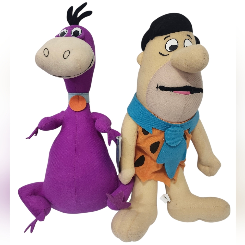 Toy Factory The Flintstones FRED & DINO FLINTSTONE STUFFED Plush 17"